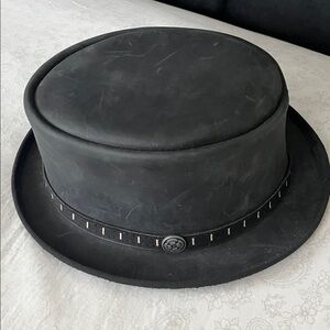Black Ashbury, Folsom Leather Men's Hat